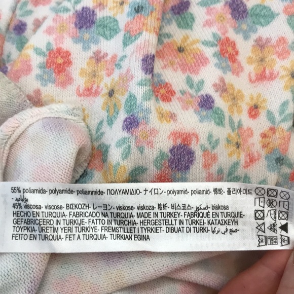 NWOT Zara Knit Floral Print Midi Dress Large - Picture 16 of 16